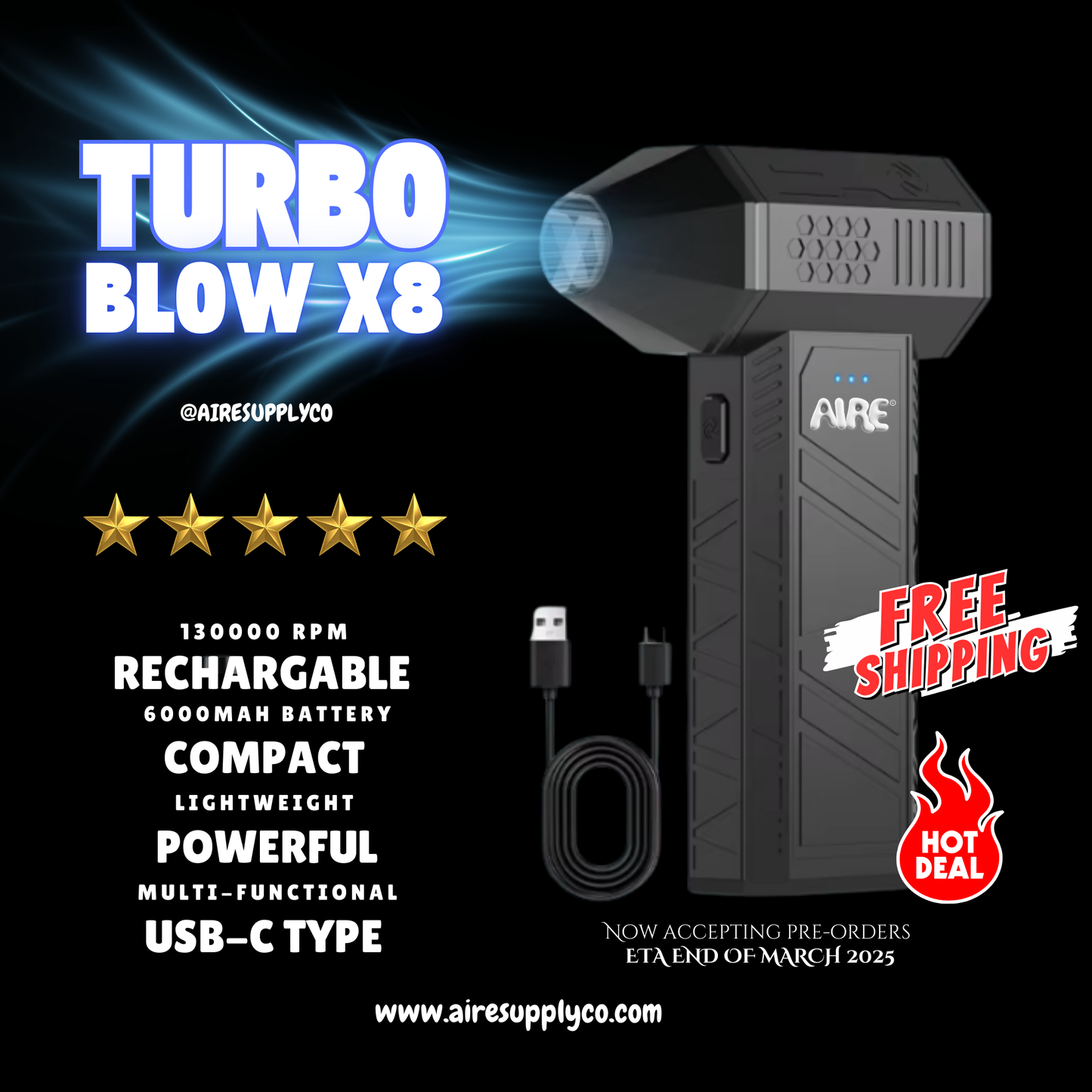 Turbo Jet Portable Blower